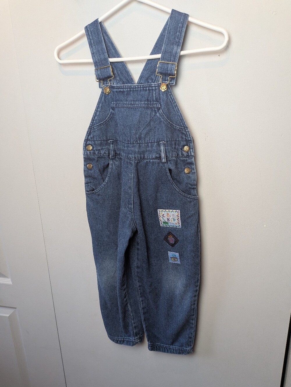 VINTAGE 90' Kid Overall Jeans Size 5 Mini Express Brand Unisex 100% Cotton